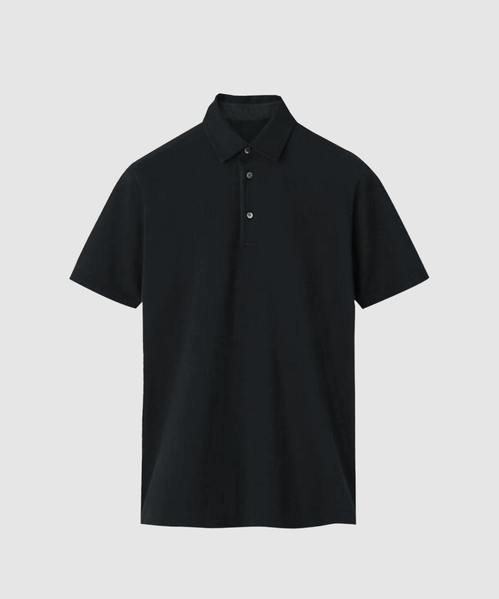 G West Keep Dry Blank Polo Tee - Black - G West Blanks