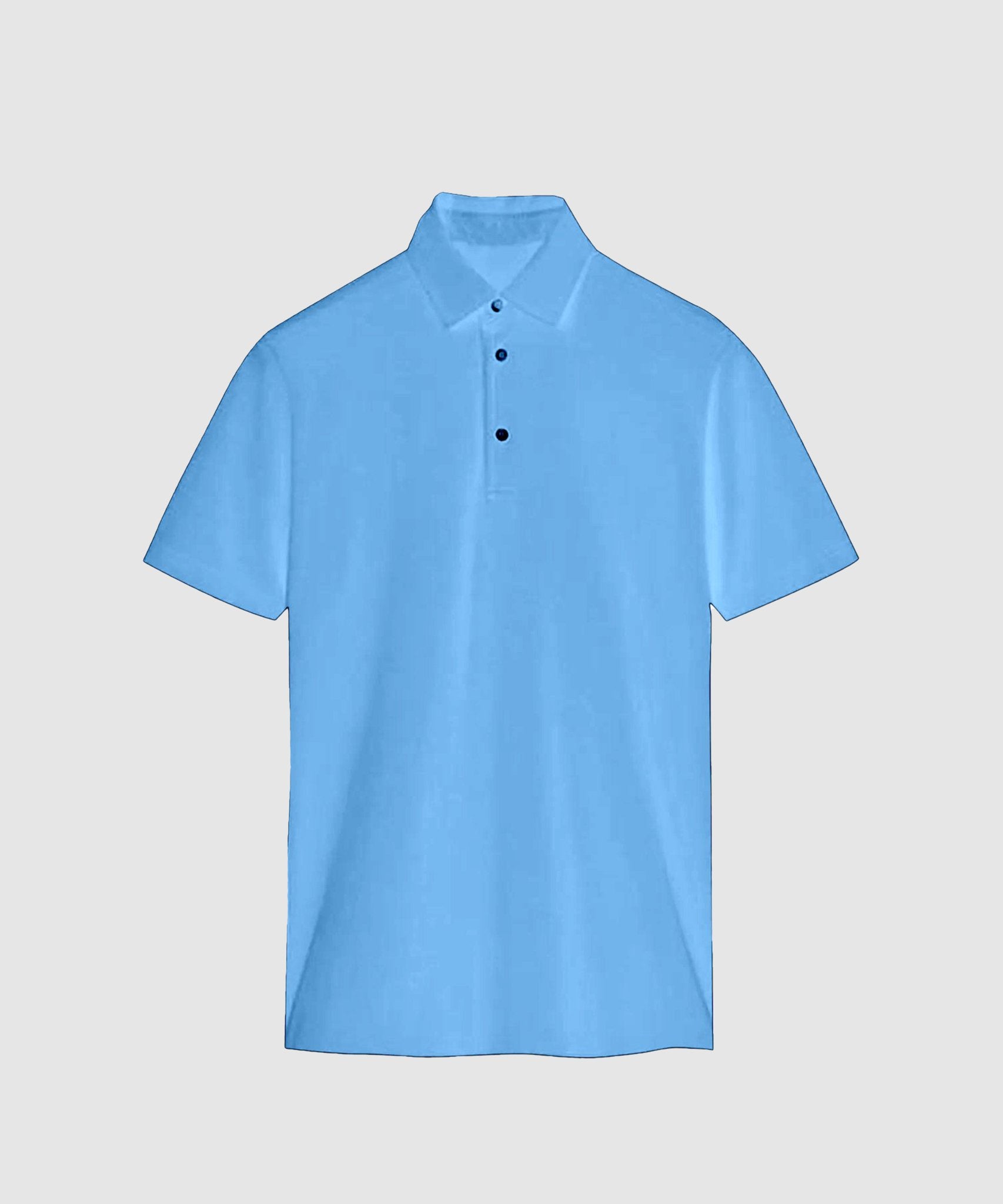 G West Keep Dry Blank Polo Tee - Cloud Blue - G West Blanks