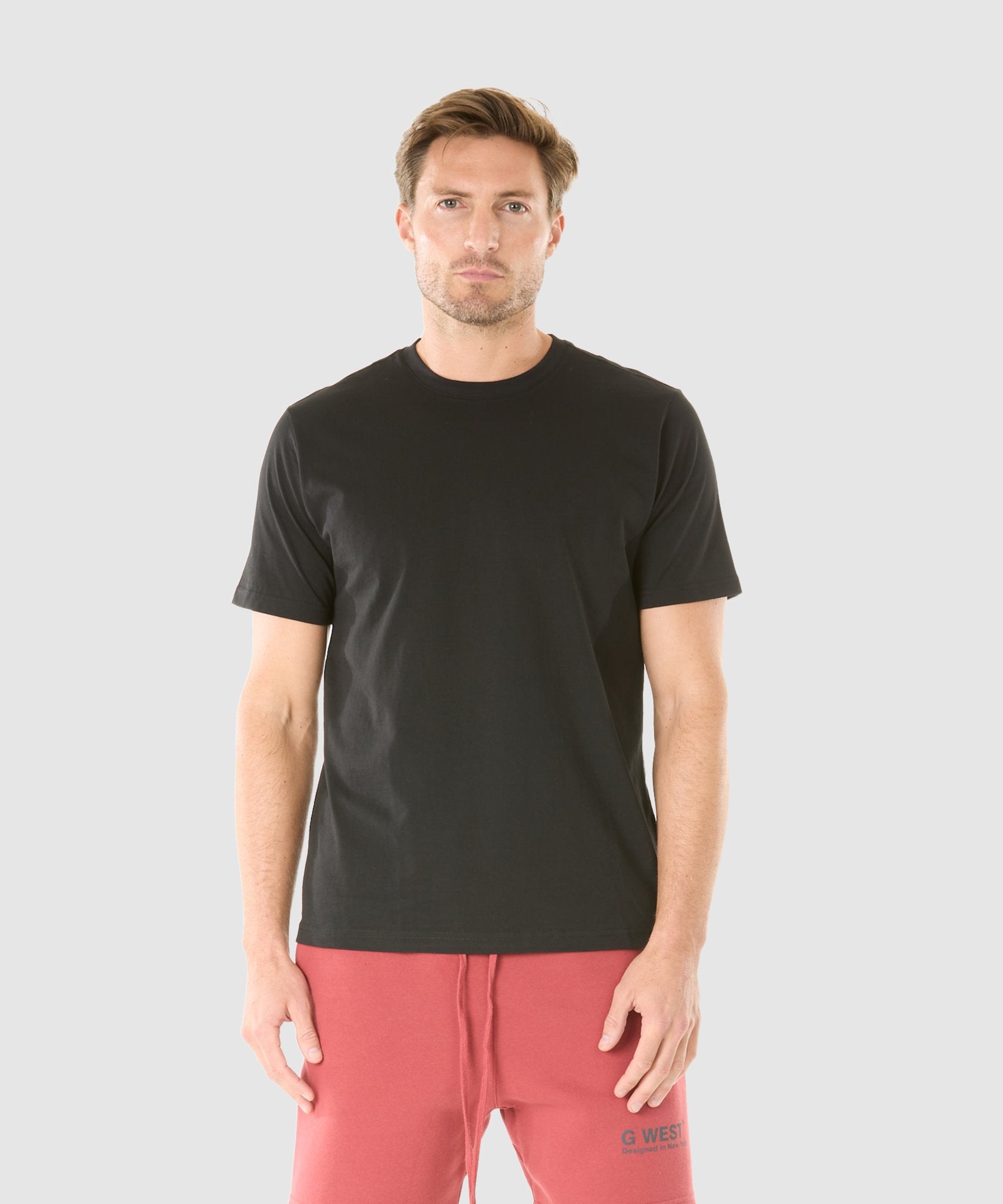 G West Men's Solid Crew Neck Tee - 11 Colors - G West Blanks