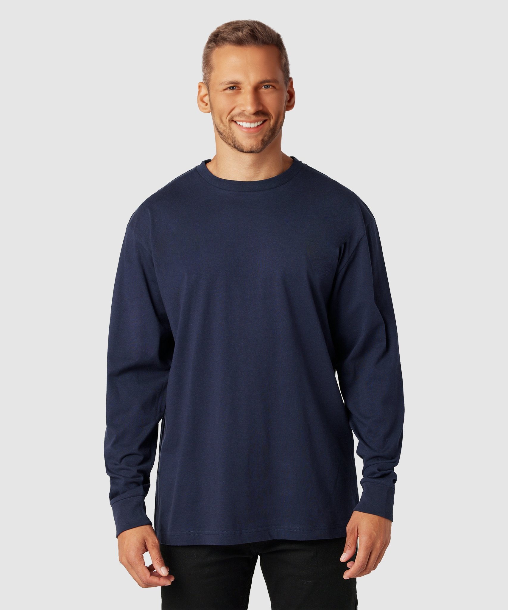 GWCHMC1182 - G West Men's Premium Long Sleeve T-shirt - 6 Colors (Immediate Delivery) - G West Blanks